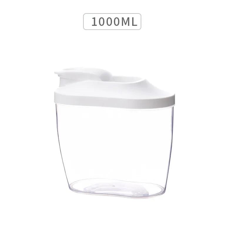 Cereals Sealed Jar 1000/1500ML Large Capacity Sealed Plastic Storage Box Household Dry Food Containe Kitchen Supplies VIE LENTE