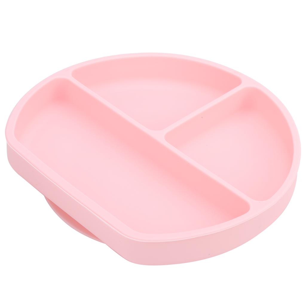 Baby Plates Silicone Divided Plate Dishwasher Microwave Washable Safe Toddlers Kids Plates
