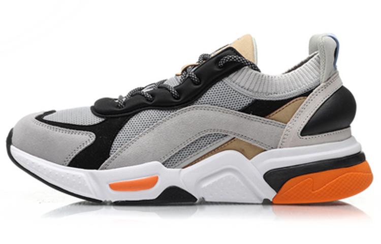 Низкие беговые кроссовки Li Ning Унисекс Серый Черный AGLP125-5 40
