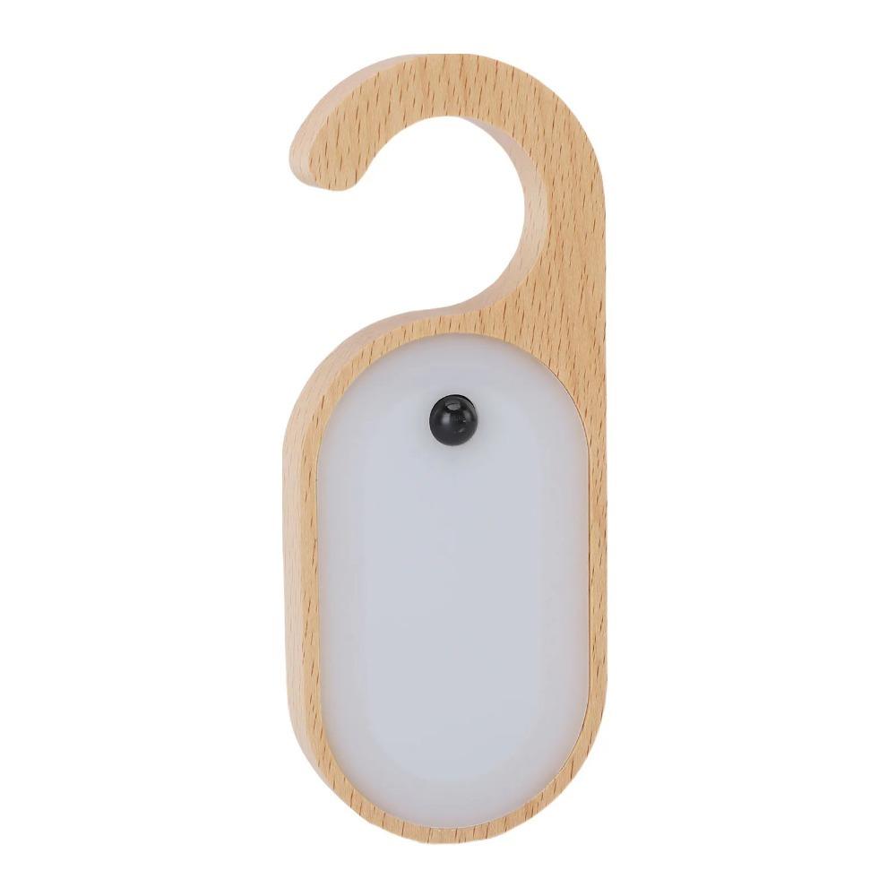 Hook Design LED Hanging Lamp DIY Wooden  Atmosphere Lamp Motion Sensor Night Light  Corridor