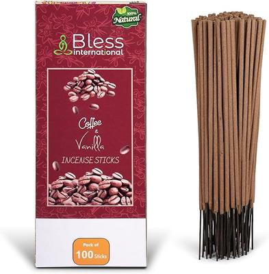 Kahve Ve Vanilya %100-Doğal-Tütsü-Çubukları El Yapımı-Elle Daldırılmış Organik-Kimyasallar-İçermeyen Arındırma-Rahatlama-Pozitiflik için
