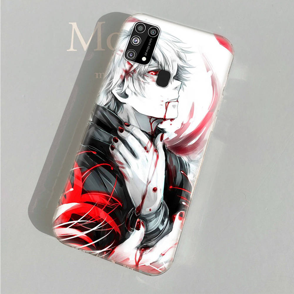 AD98 Tokyo Ghoul Clear Case for Samsung A04 A14 A23 A34 A54 M23 M33 M52 M53 Realme 10 9 C30S C35 C55 VIVO Y02 Y21 Y33S Y51 X80 V25 Cover