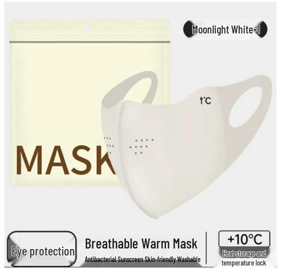 Maska na twarz 3D z podszewką polarową, wiatroodporna, zimowa 2025