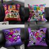 TTeen TitansS GGo Cartoon Cushion Cover Pillowcase Ultra Soft Skin Friendly Fabric Cloud Like Comfort Concealed Zipper