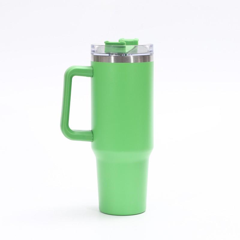 Large Capacity 40oz Stainless Steel Travel Mug With Straw Lid Vacuum Insulated Car Office Outdoor Use