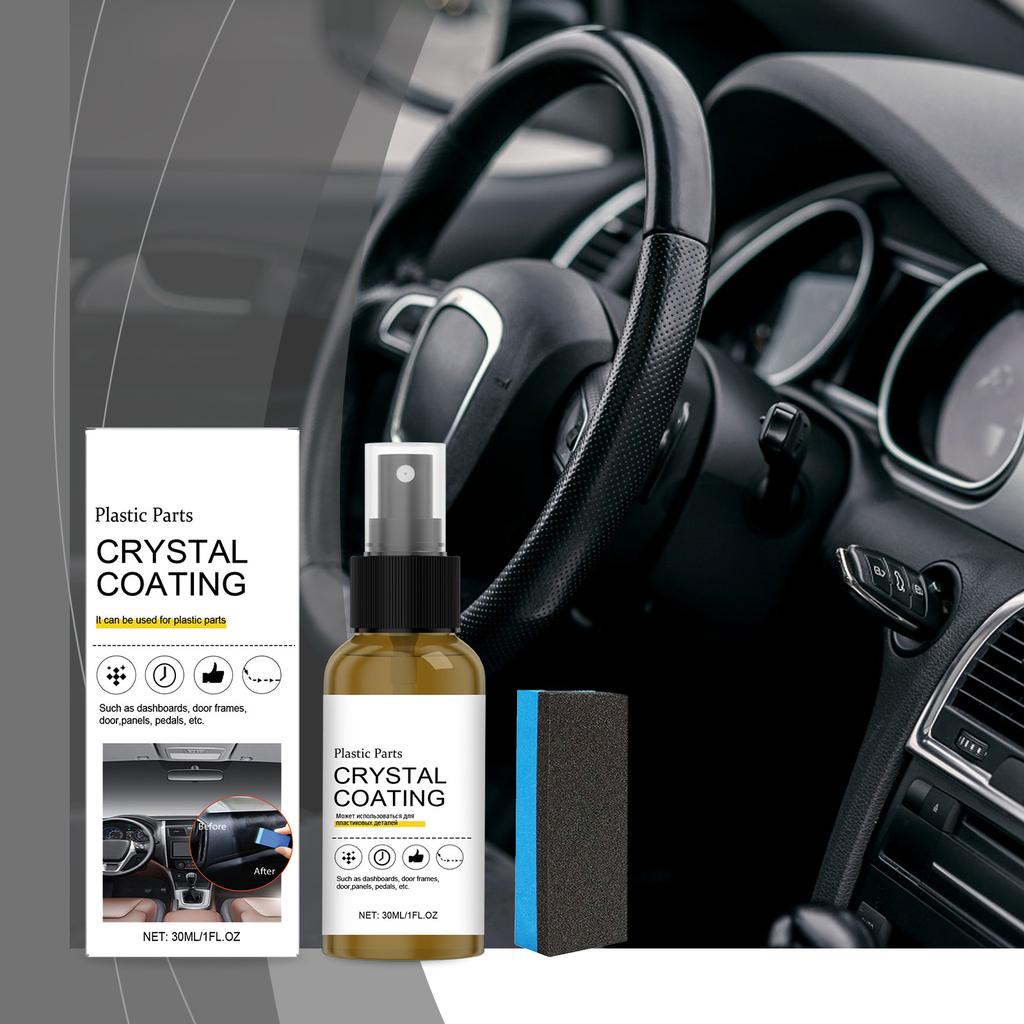 Automotive Plastic Coating Spray, Interior Dashboard Polishing, Maintenance, Dustproofing, And Ceramic Coating Spray 30ml