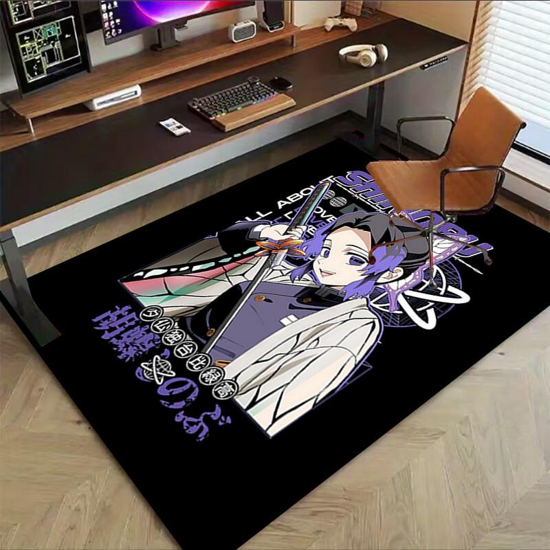1PC Shinobu Kocho Butterfly Extra Large Non Slip Floor carpet, Office, family, bedroom, Studio Large Area Rug Indoor Rugs