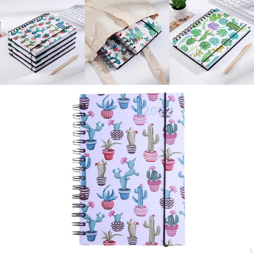 22 Planner Spiral Notebook,165 Sheet Paper Pads,Notepad,Daily Business Writing Pads Schedule Book