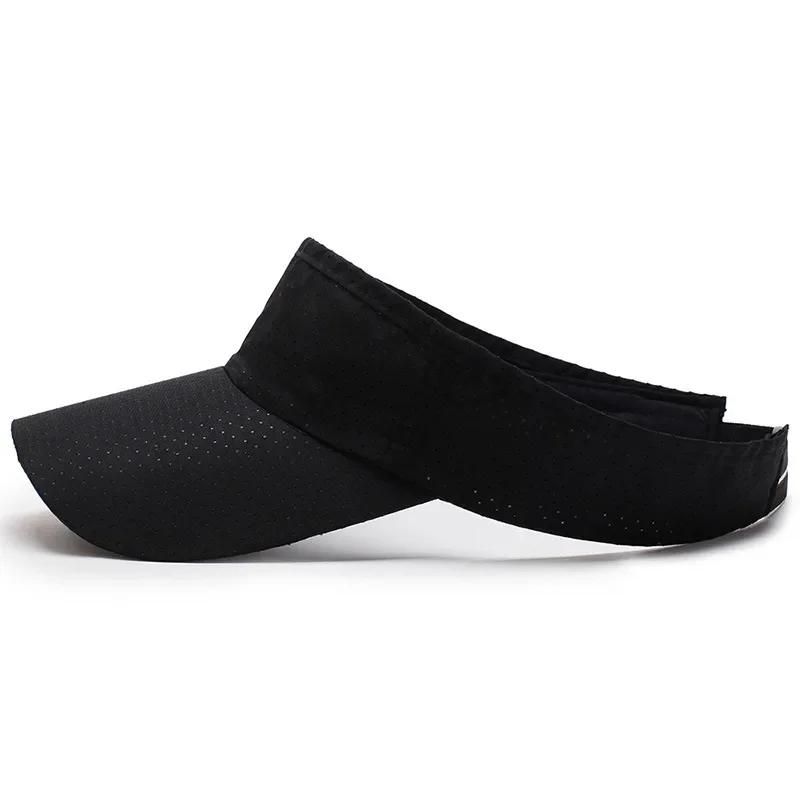 Sun Air Ventilated Permeable Air Summer Hats Men Women Adjustable Visor Uv Protection Top Empty Solid Sports Tennis Running Sunscreen Cap Hat