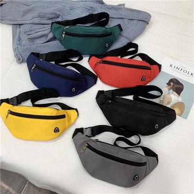 Outdoor Sport Hüfttasche, Herren Einfarbig, Mehrere Fächer, Tragbare Brusttasche zum Radfahren, Kompakt und Tragbar, Handy-Geldbörse, Umhängetasche