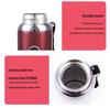 316 Stainless Steel Large Capacity Outdoor Sports Thermos Cup with Portable Lanyard