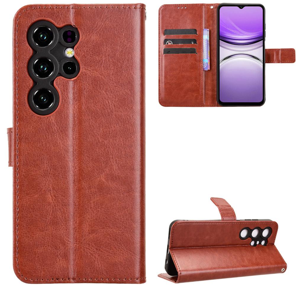 Flip Cases for Oukitel C2 2025 PU Leather Full-Body Protection Shockproof Durable Retro Phone Case