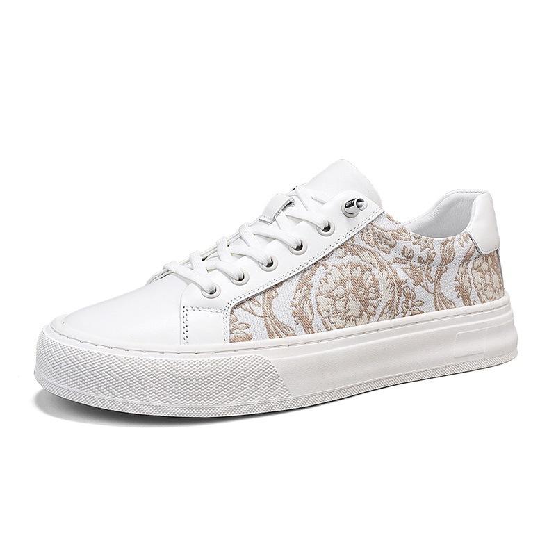 

2025 Four Seasons Canvas Board Shoes Men s National Tide Niche Platform Hong Kong Style European Station Breathable Student Sports Foot Gloves Men s 44 білий