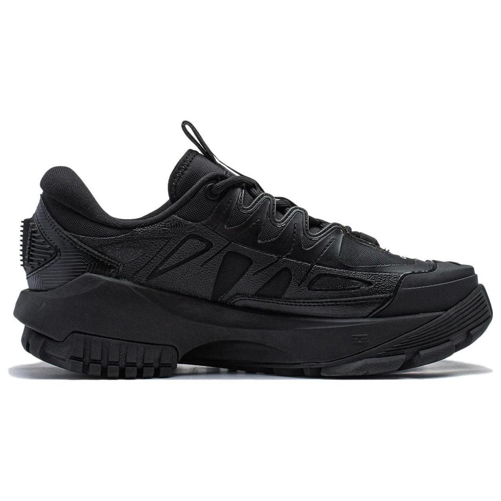 Li Ning Outdoor CF Tracing Linchuan FW Fabric Cushioning Breathable Low top Casual Shoes Men's Black AGLT161-3