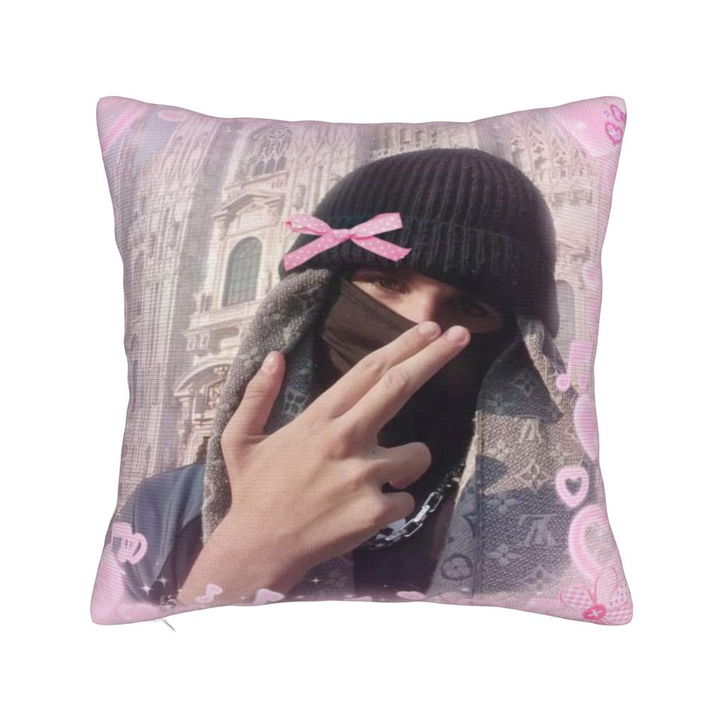 Rapper EsDeeKid Printing Pillowcase Cushion Cover Pillow Covers Y2K Home Decorations Square Multi Size