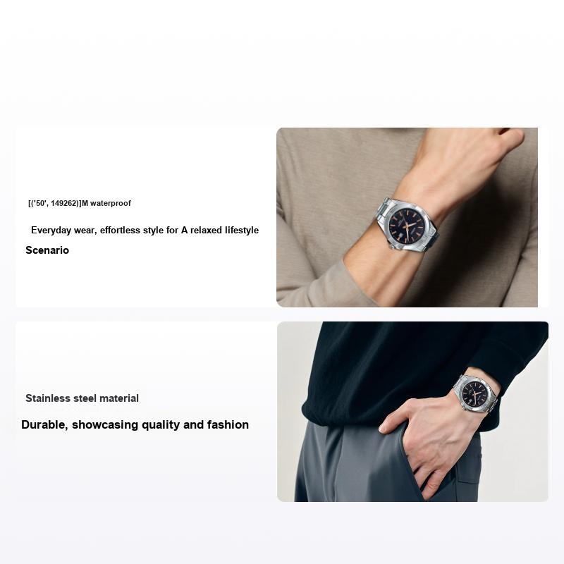 Casio Date Display 50M Water Resistant Quartz Movement Stainless Steel Watch Men watches Black MTP-1308D-1A2
