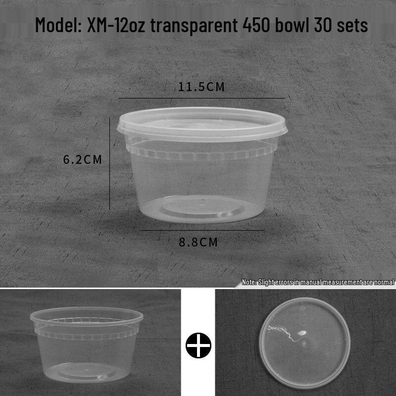 

Disposable Round Plastic Food Containers with Lids