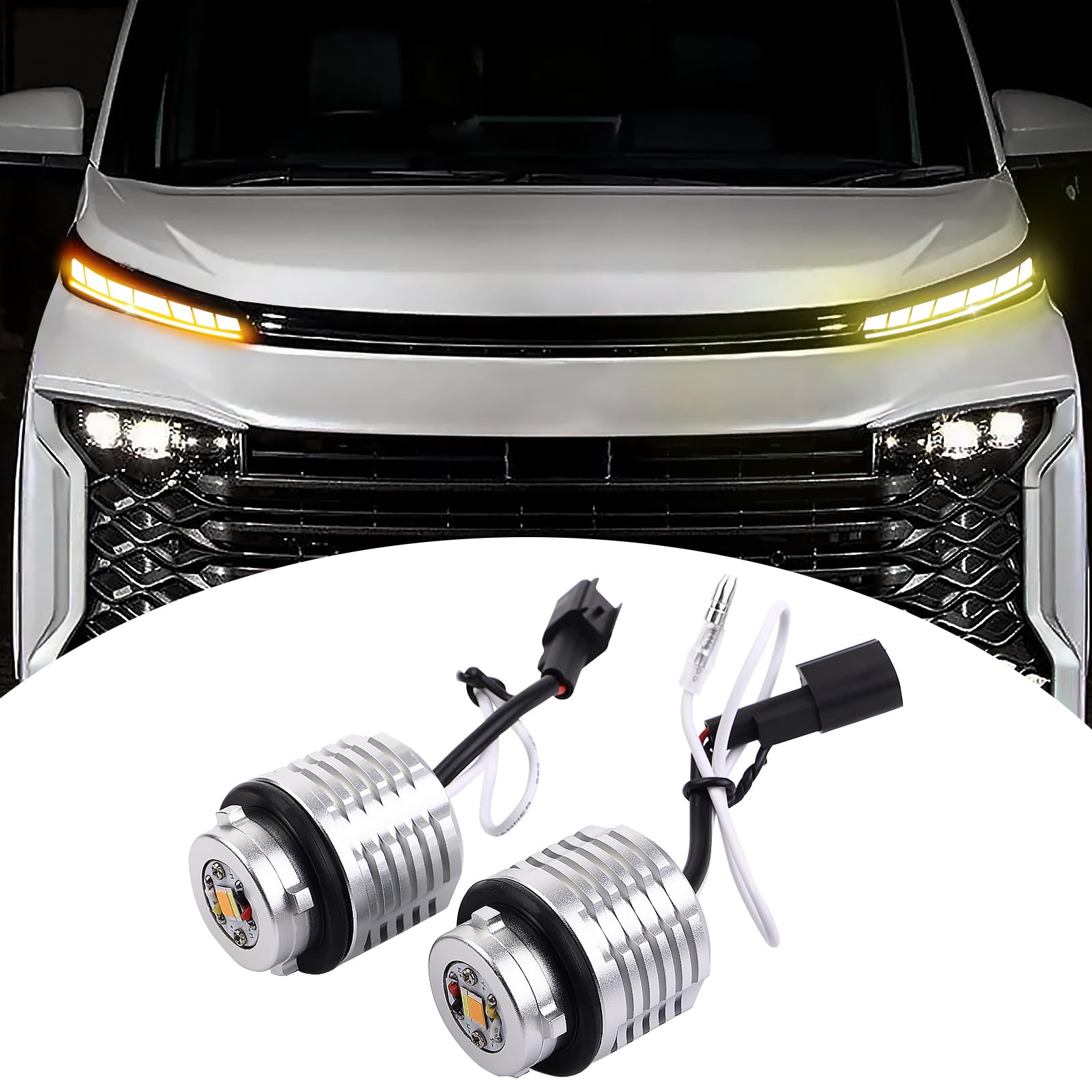 

New Voxy 90 Series 2 Color Switching LED Turn Signal Lamp Bright Multifunctional VOXY90 Series LED Turn Signal ZWR9#W MZRA9#W Daylight Light Lamp