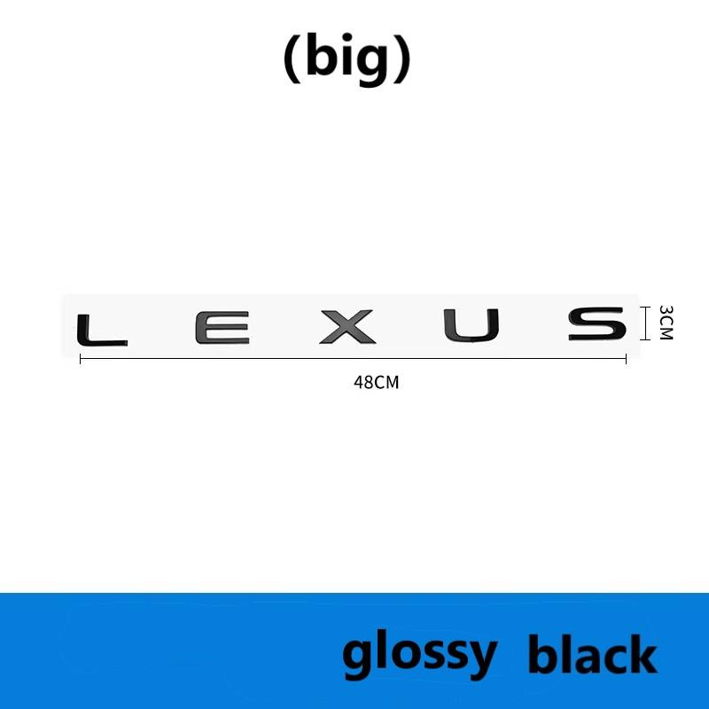 

5 English letter stickers Fit for Lexus NX260 RX350 GX550 CT200H IS250 CT IS LS ES NX RX UX GX GX470 RX400 ES300 GS300 F sport