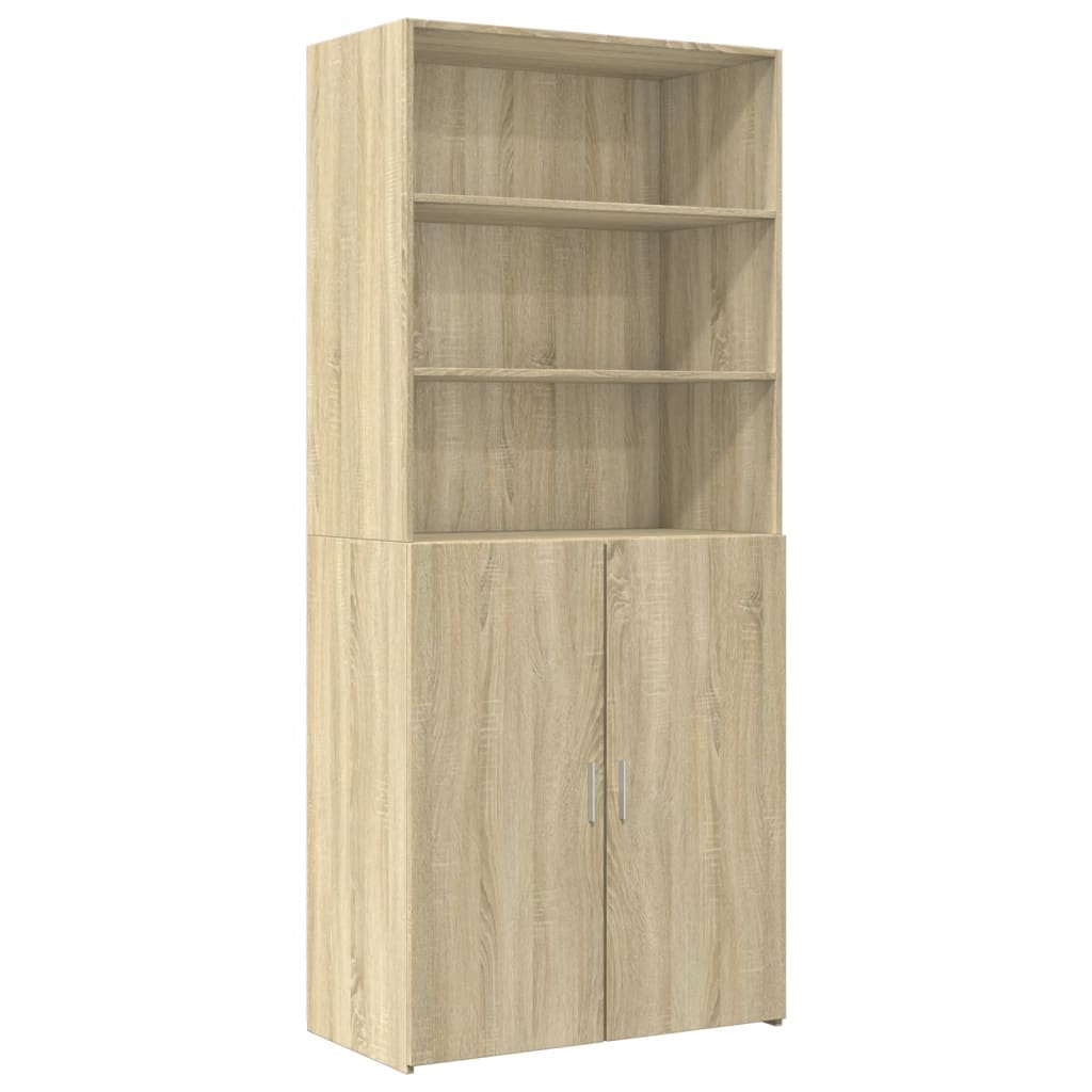 Armário Alto em Acabamento Sonoma Oak 80 x 42,5 x 225 cm Madeira de Engenharia