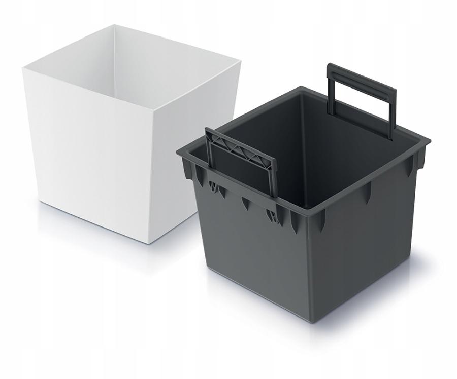 Fyrkantig låg blomkruka URBI DURS240L | Vit