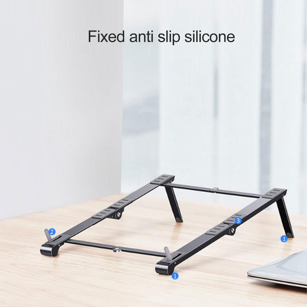 Foldable Laptop Stand Multi Height Adjustment Anti Slip Ergonomic Laptop Stand for Mobile Phone Tablet Laptop