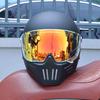 Vintage Full Face Motorcycle Helmet Men Women All Weather DOT Certified ABS Windproof Comfort Liner Motorbike Gear