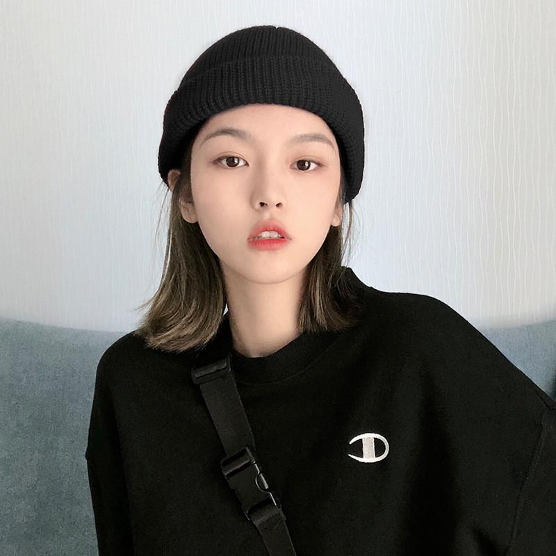 Chic Unisex Knit Beanie Winter Soft Cotton Hat Warm Round Top Design