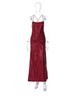 Elegant 2025 Summer Women's Backless Pleated Dress with Hot Stamping Design