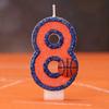 Vitality Basketball 0-9 Free Matching Combination Digital Candles Birthday candles are perfect for high-end baking cake decorati