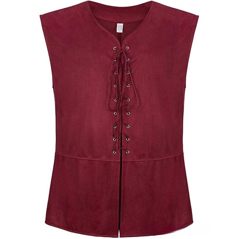 Men's Pirate Vest Men Pirate Costume Men Medieval Costumes Adult Halloween Renaissance Vest
