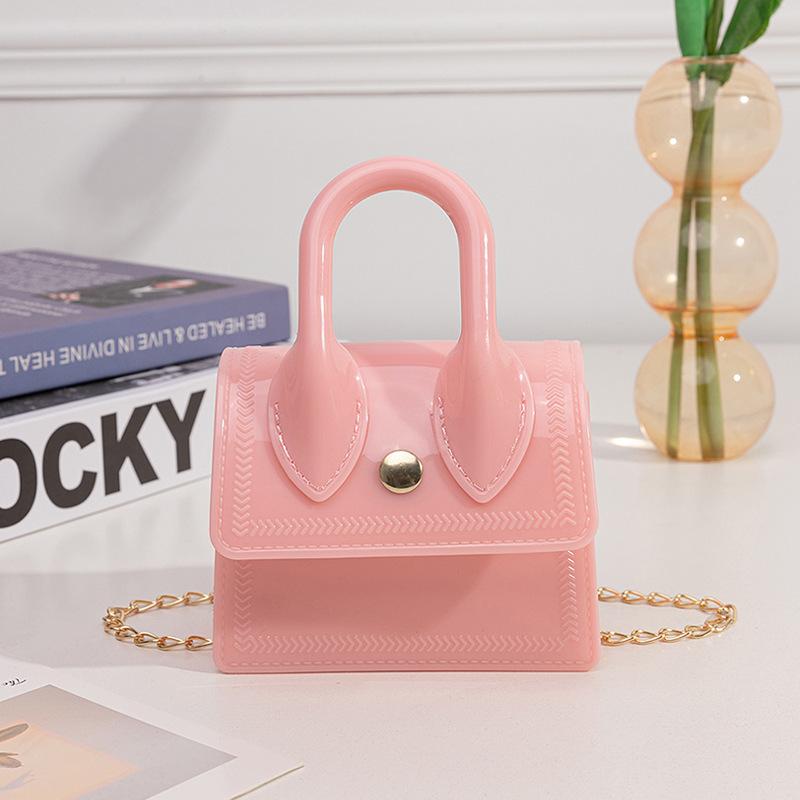 Guangzhou Women's Bag Women's Bag C Jelly Handbag Bag Macaron Change Bag Single Shoulder Oblique Span Bag Mouth Red Envelope