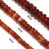 Natural Red Agate Stone Beads 4 6 8mm Abacu Flat Round Loose Gemstone Beads For Jewelry Making DIY Bracelet Necklace Accessories