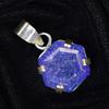 Sterling Silver CERTIFIED Natural Purple Fancy 30.45 Ct Tanzanite Gems Pendant MY.PD-176-NS