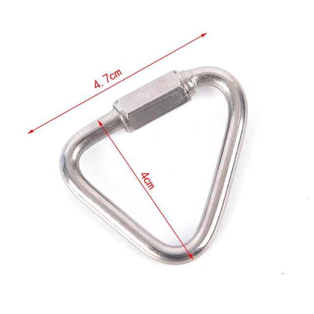 Buckle Mountaineering Snap Clip Fast Hook Triangle Carabiner Climbing Buckle Safety Connection Lock