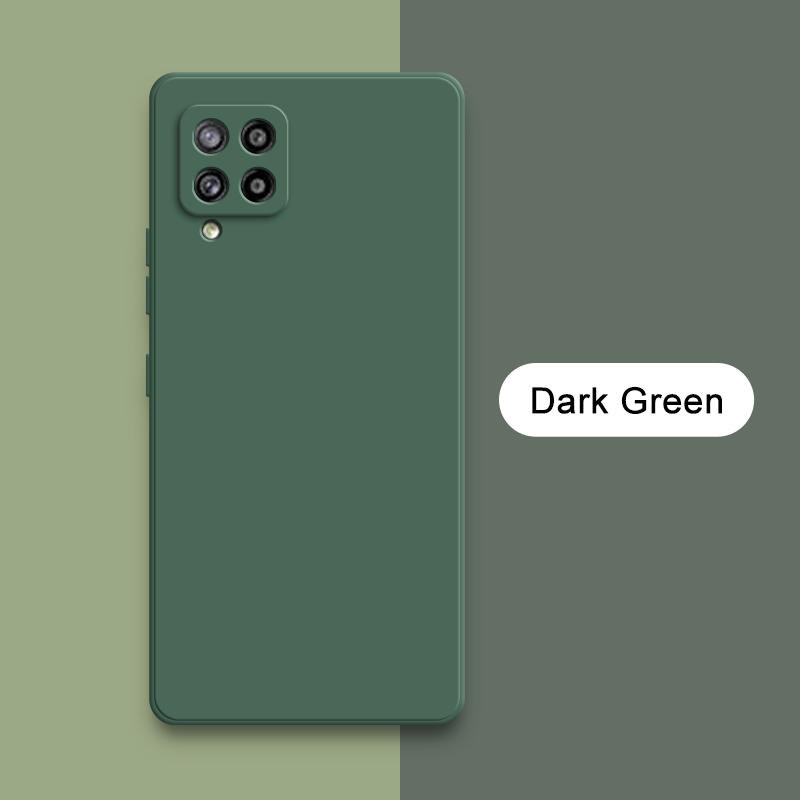 Luxuriöse quadratische Flüssigsilikonhüllen für Samsung Galaxy M40s M32 M42 5G Kameraschutz 360 Grad Stoßfeste weiche Mobiltelefonabdeckungen