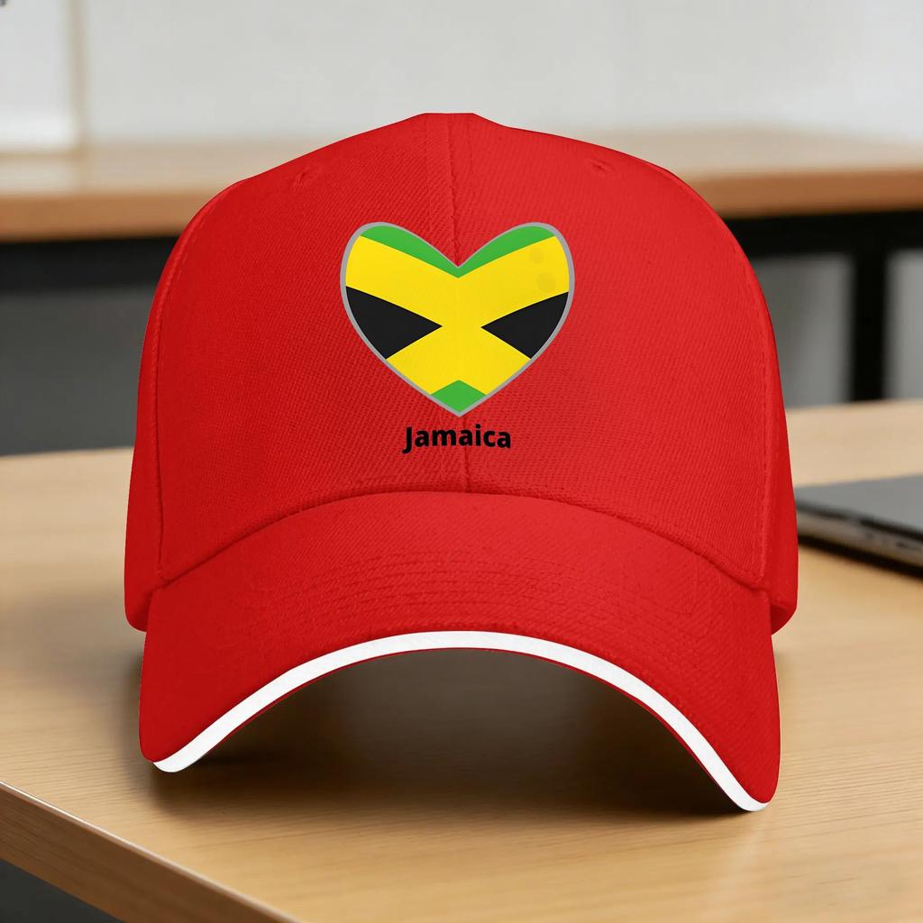 Summer Casual Baseball Cap Flag of Jamaica Hiking Fishing Hip Hop Hats For UnisexTeens Sun Visor Fashion Snapback Cap