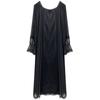 Long-sleeved mesh nightdress women's spring court retro style lace princess pajamas loose large size can be worn outside loungewear autumn