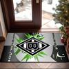 1PC Monchengladbach Emblem Rug Game Carpet, Floor Mat for Bedroom Living Room Entryway Rug, Home Decor Idea Gift for Christmas birthday