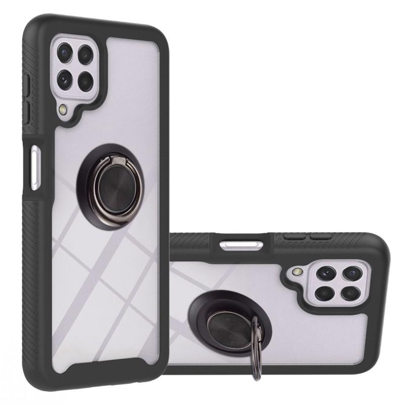 Shockproof Case For Xiaomi Redmi Note 10 Pro 10s 11 9T Mi 10T POCO M3 X3 NFC Ring Holder 3 in 1 Transparent Protect Bumper Cover