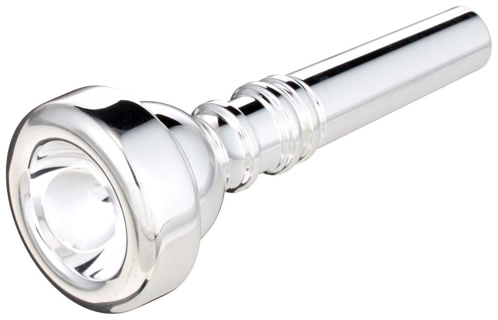 Bach Cornet Mouthpiece 1B, Silver Plated Finish