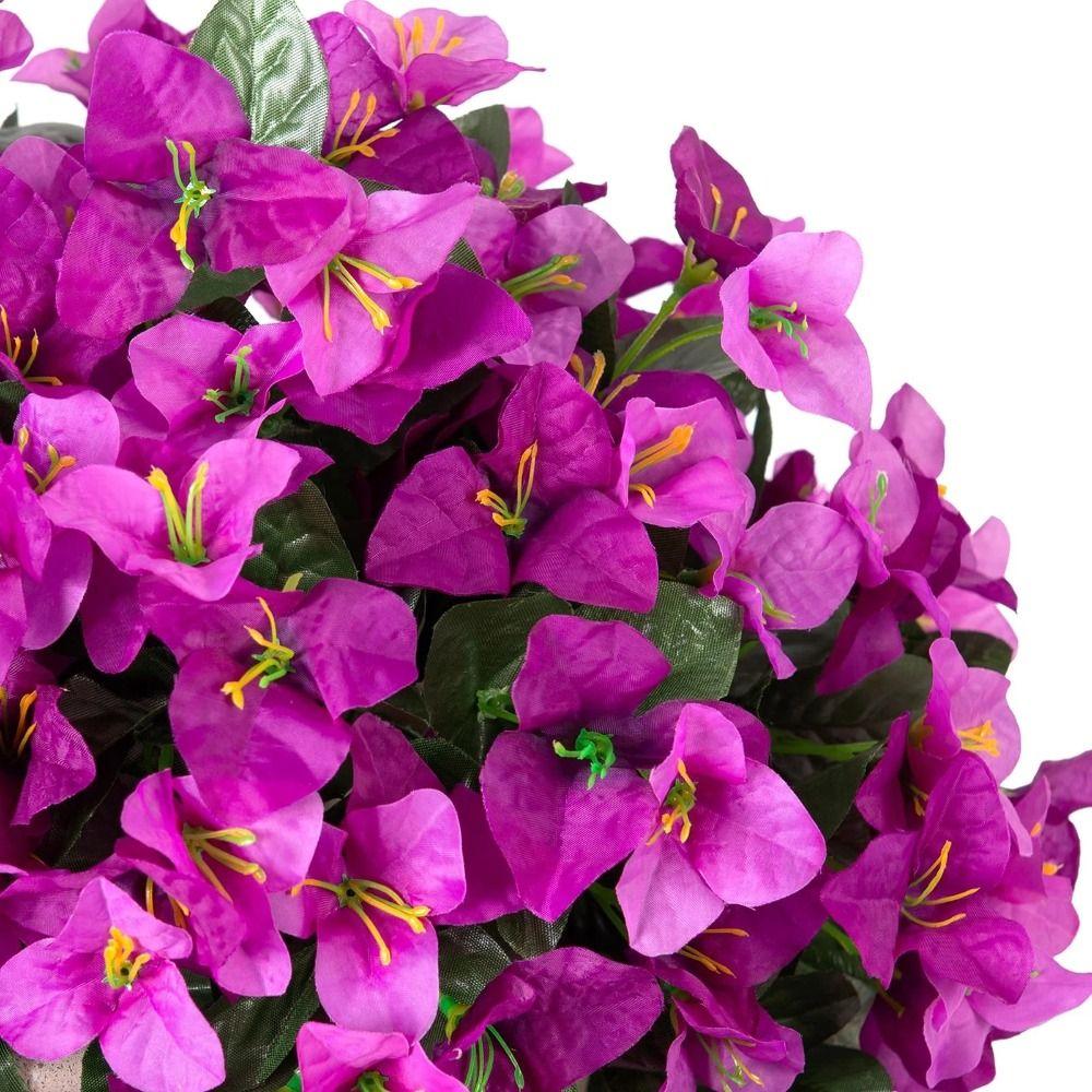 Realistische Künstliche Bougainvillea Seidenblumen UV-beständig Kunstpflanze Lange Ranken Sommer Bougainvillea Ranken