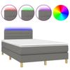 VidaXL Sommier à Lattes de Lit avec Matelas et LED, Lit Rembourré, Lit Double, Lit Adulte de Chambre à Coucher Intérieur, 3133782
