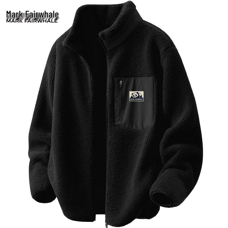 Mark Fairwhale Herren Amerikanische Retro Fleecegefütterte Stehkragenjacke