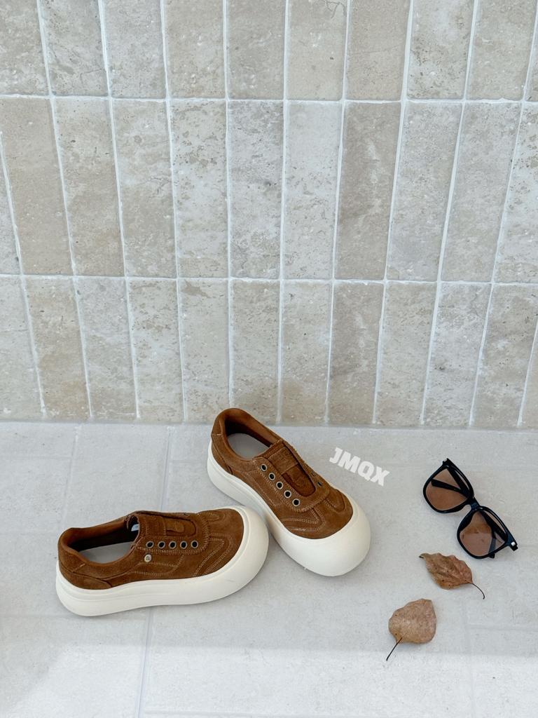 2025 New Thick-soled Heightening Women's Versatile Casual Shoes Fashion Sports Single Shoes Trendy Shoes Ugly Cute Shoes Comfortable Board Shoes