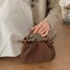 PU Leather Solid-color Woven Shoulder Bag Moderate Capacity Crossbody Bag  Vacations