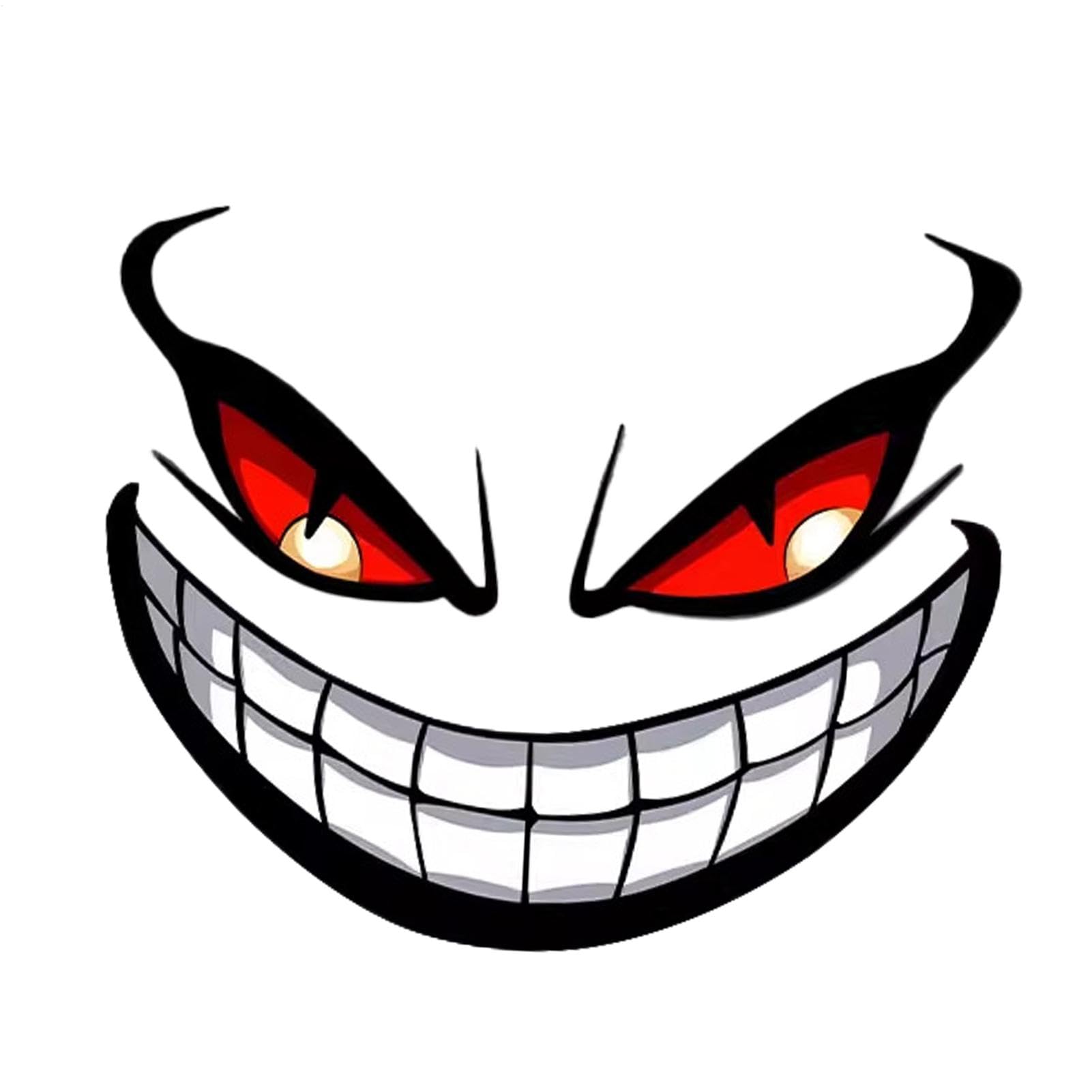 

Car Scratch Stickers - Angry Eyes Car Decals | Bumper 12*9.7cm