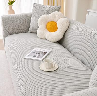 Dicke Sofahülle für Wohnzimmer Ecksofa L-Form 1/2/3/4 Sitzer Sofahülle Elastische Jacquard Sitzer Sofahülle