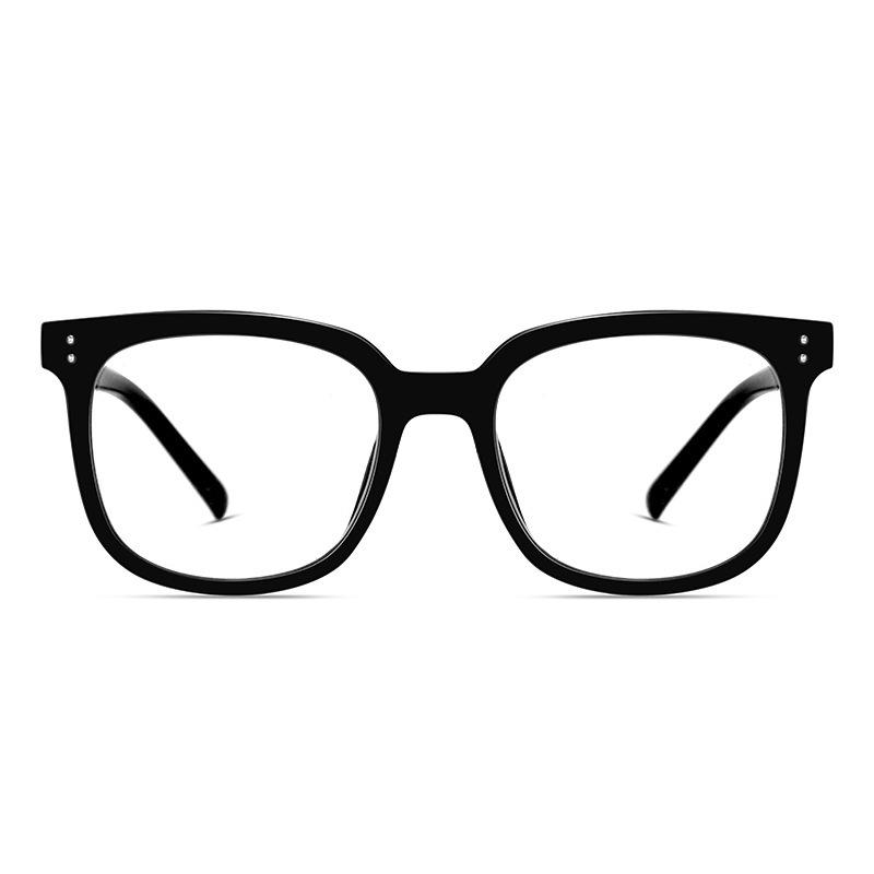 2023 New V Large Black Frame Anti-Blue Light Glasses – No Makeup Look, Internet Celebrity Fashion