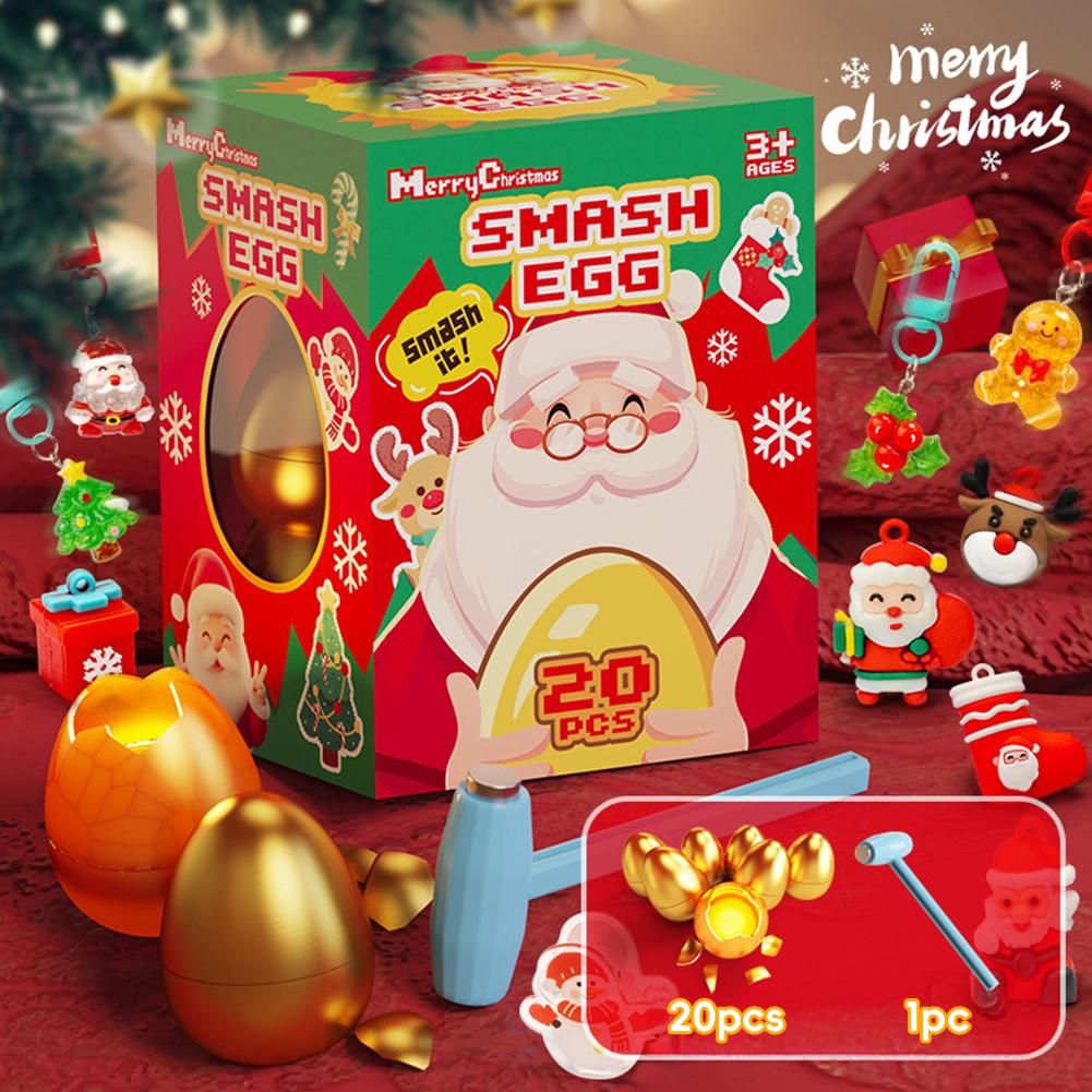 

Рождественский Крэк Яйцо Игрушка Сюрприз Блайнд Бокс для Детей Тунг Тунг Тунг Сахур Мини Фигурка Коллекционные Предметы Ударь и Открой Яйцо Новинка Рождественский Сюрприз Set A